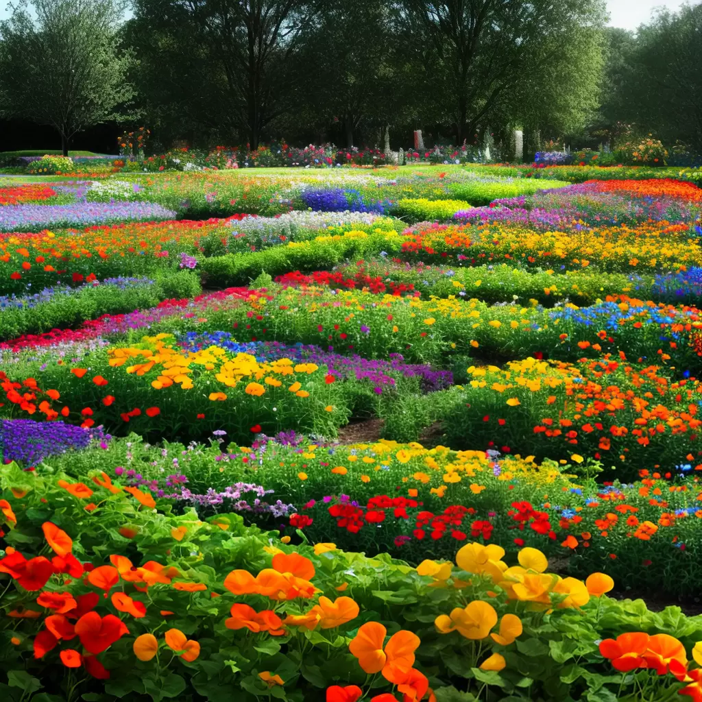 Fotos jardim flores comestiveis coloridas 2