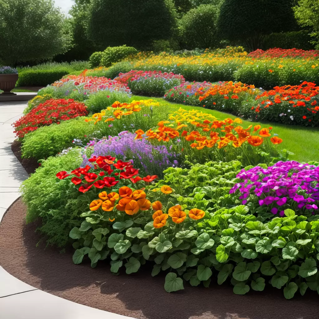 Fotos jardim flores comestiveis coloridas 3