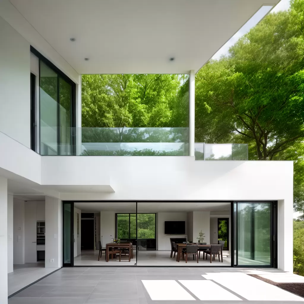 Fotos casa ecologica porcelanato reciclado