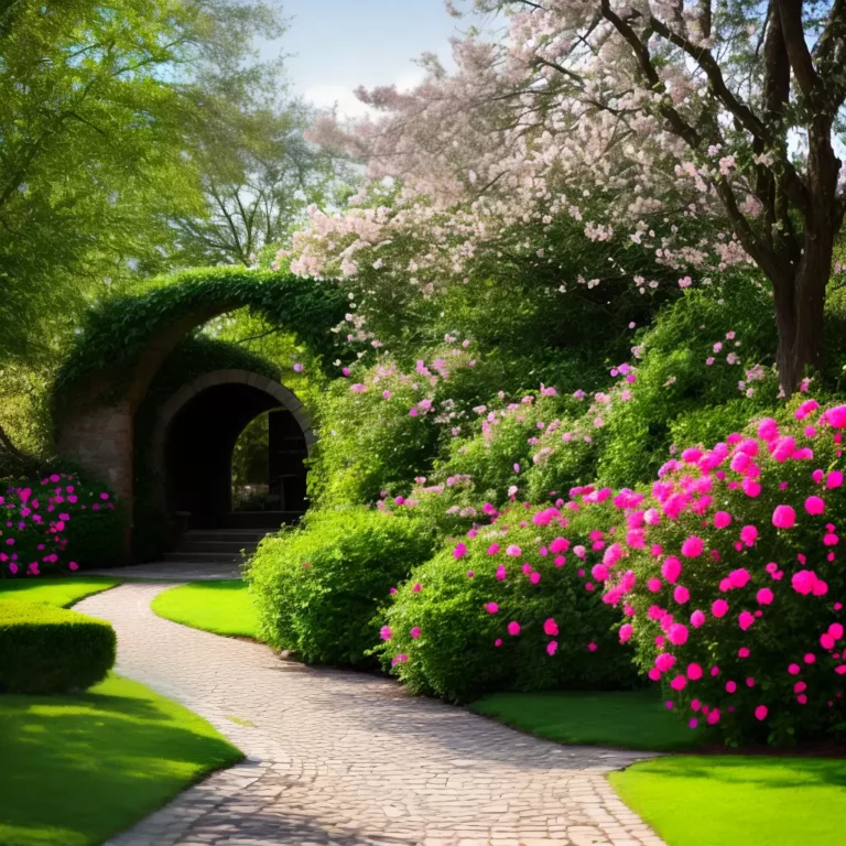 Jardins com arcos e túneis: encanto e romantismo