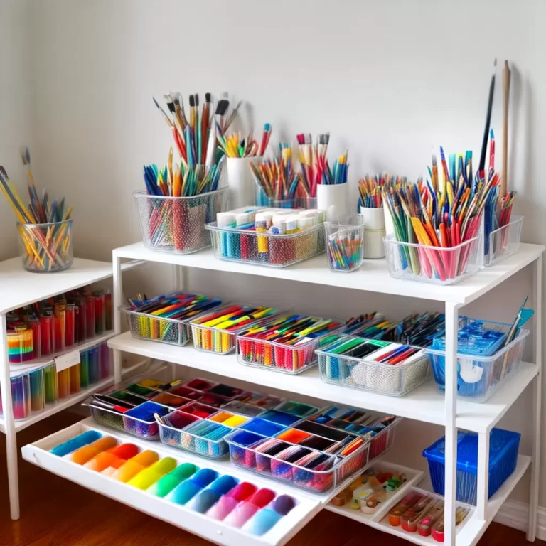 Mantenha seus Materiais de Arte e Pintura Organizados com Racks
