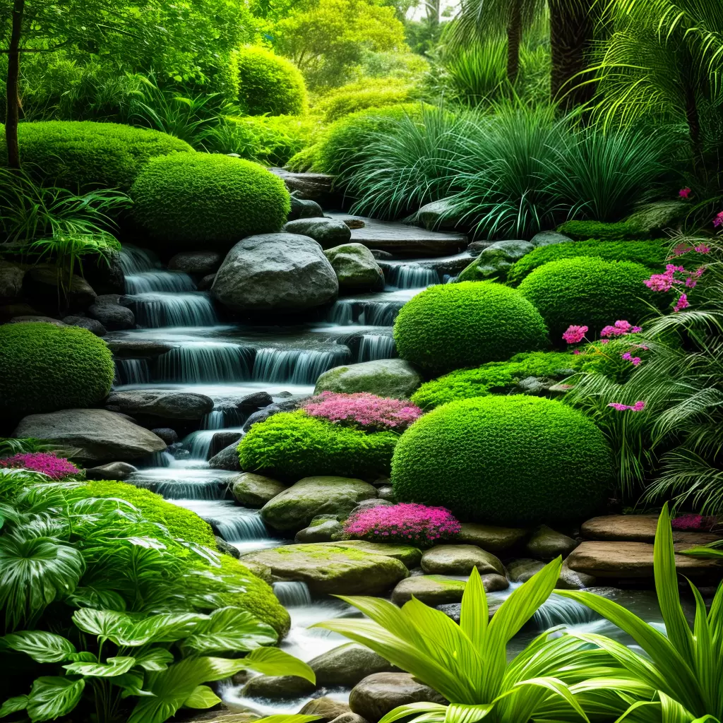 Fotos jardim verde folhagens umidade