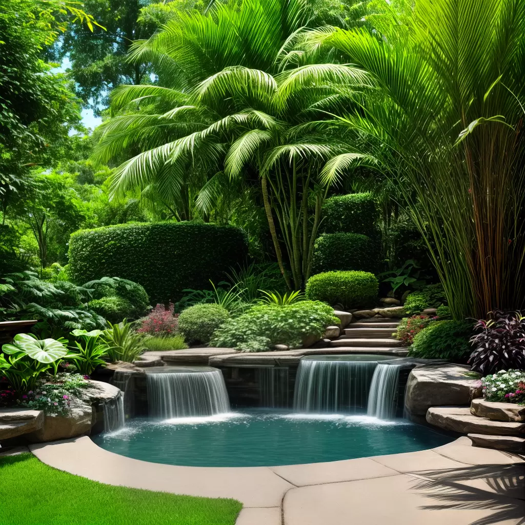 Fotos jardim verde plantas agua