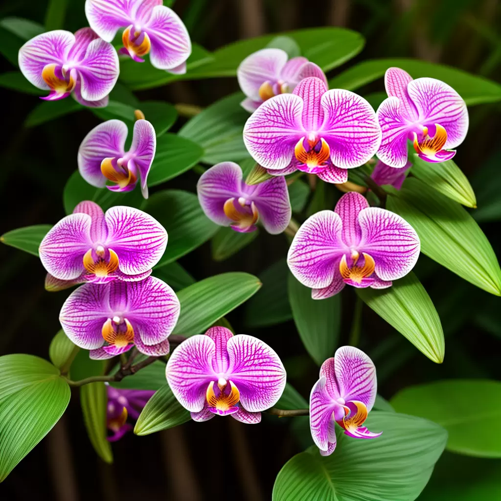 Fotos orquidea exotica petalas natureza