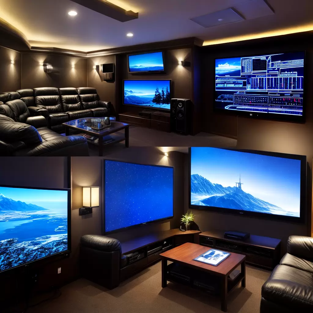Fotos rack audio video led teatro casa