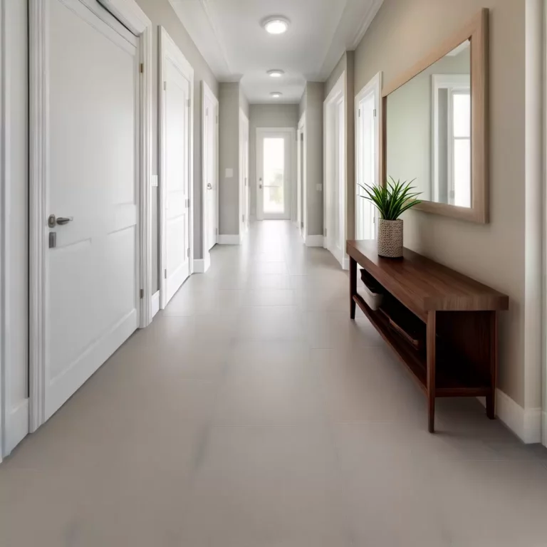 Piso cerâmico no corredor: estilo e funcionalidade