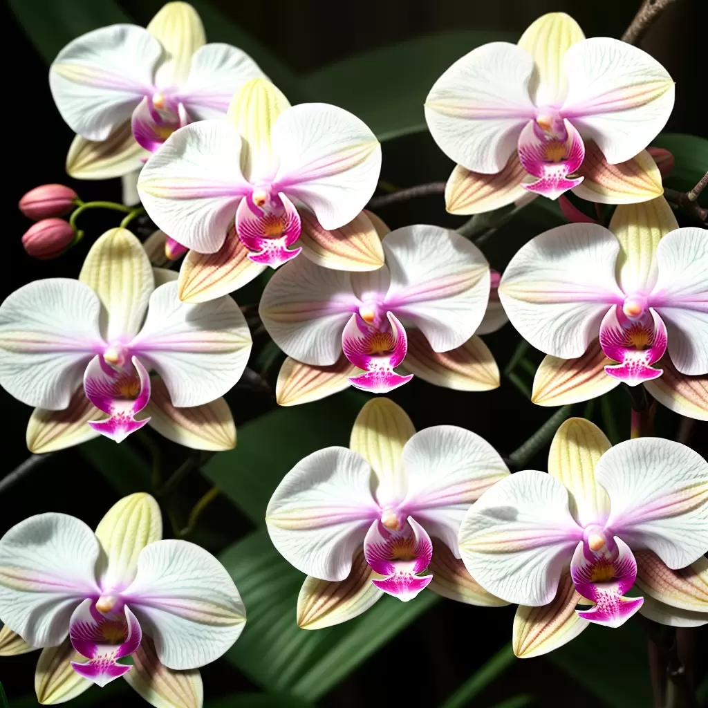 Fotos tres orquideas diferentes cores formatos