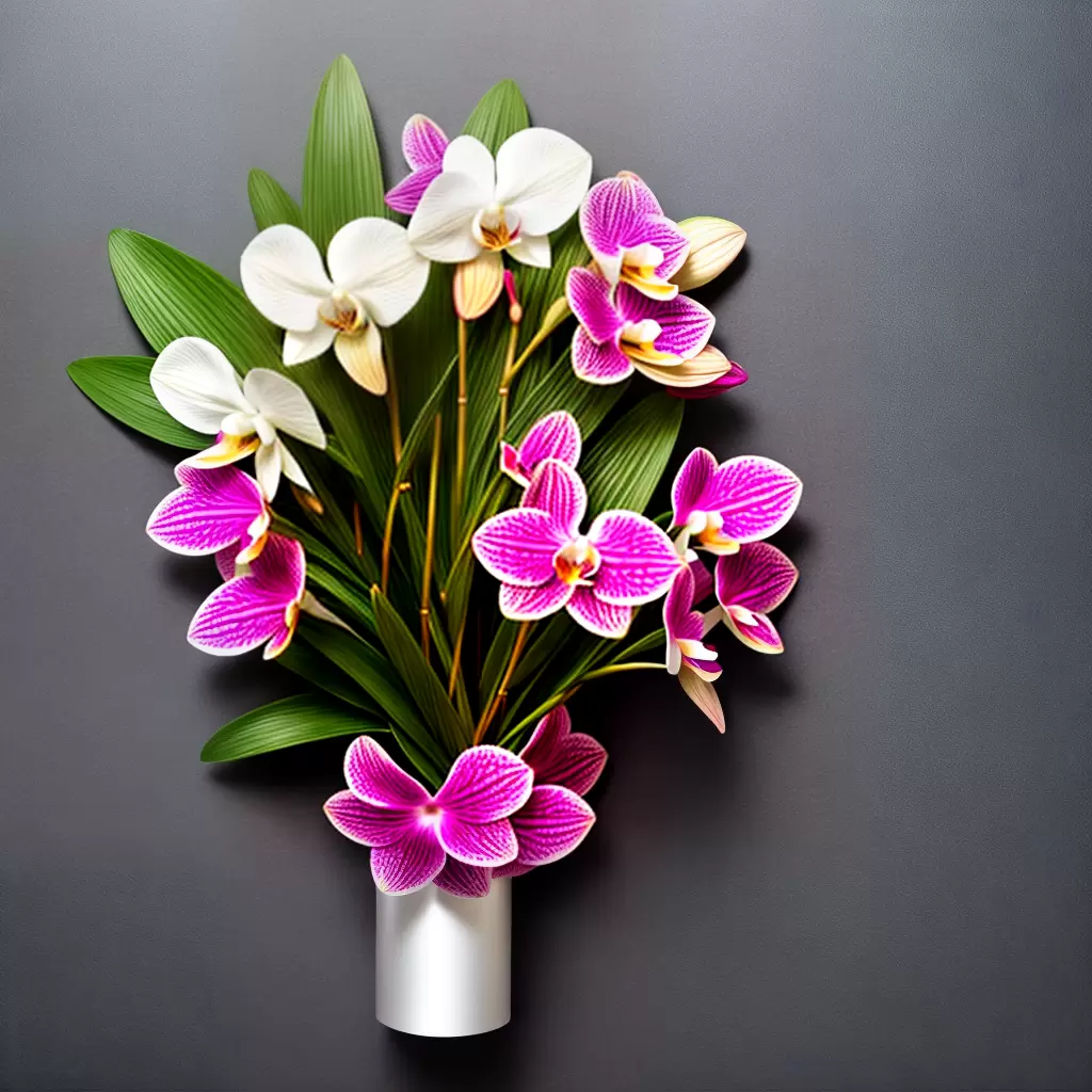 Fotos buque orquideas presente personalizado
