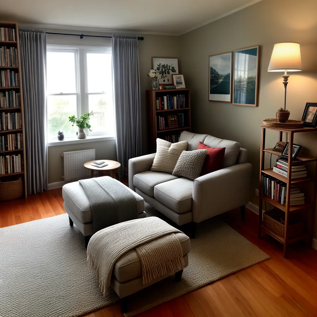 canto leitura confortavel luz livros