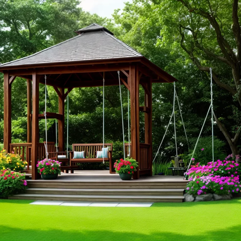 Gazebo com balanço: como criar um espaço relaxante para crianças e adultos