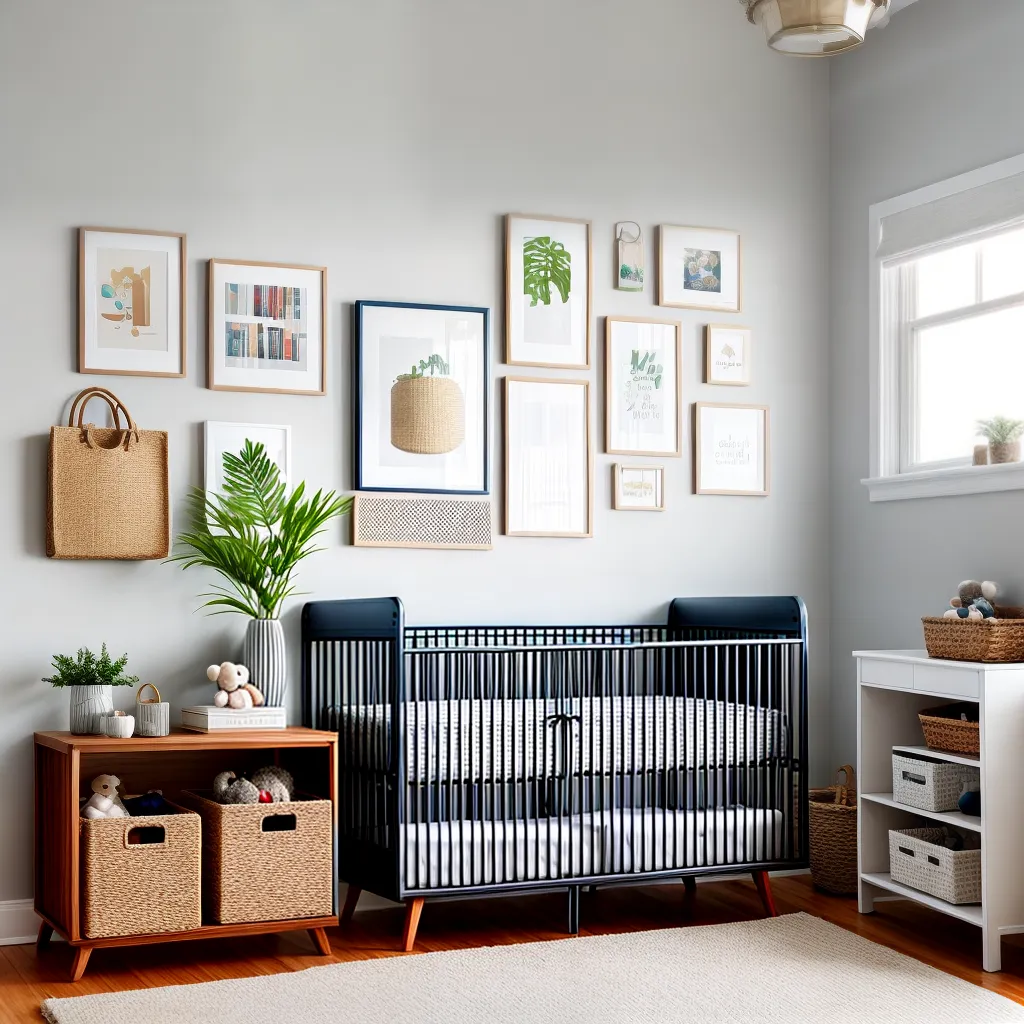 quarto bebe organizado rack seguro