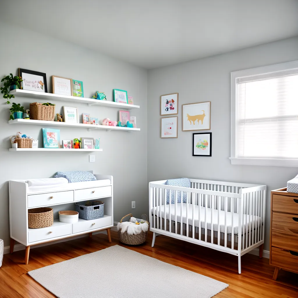 quarto bebe madeira organizado