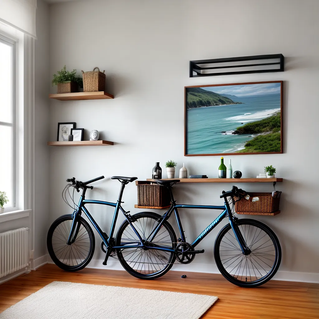 apartamento bicicleta suporte parede 1