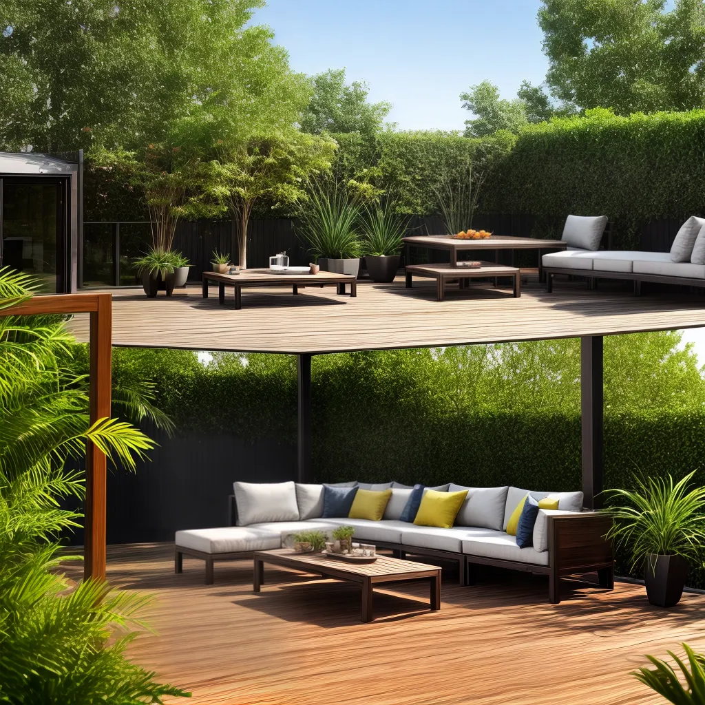 deck madeira paisagem jardim decoracao