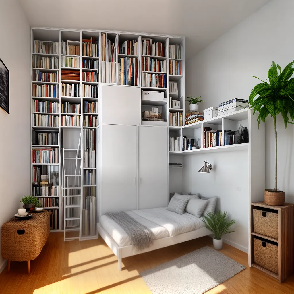 apartamento pequeno racks multifuncionais