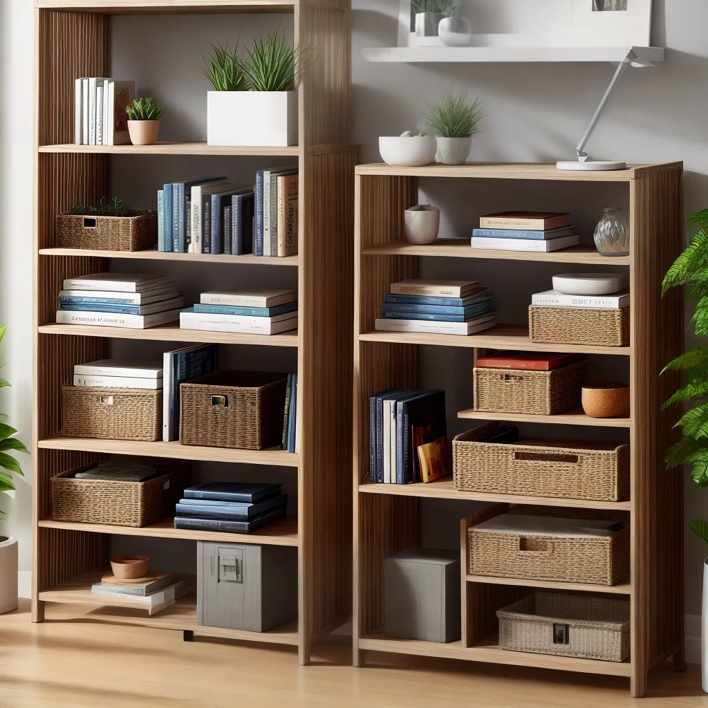 quarto organizado racks multifuncionais