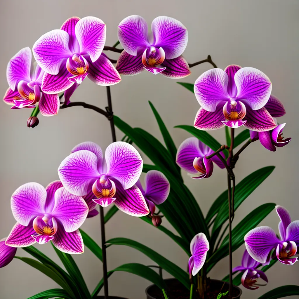 orquidea roxa luz crescimento 1