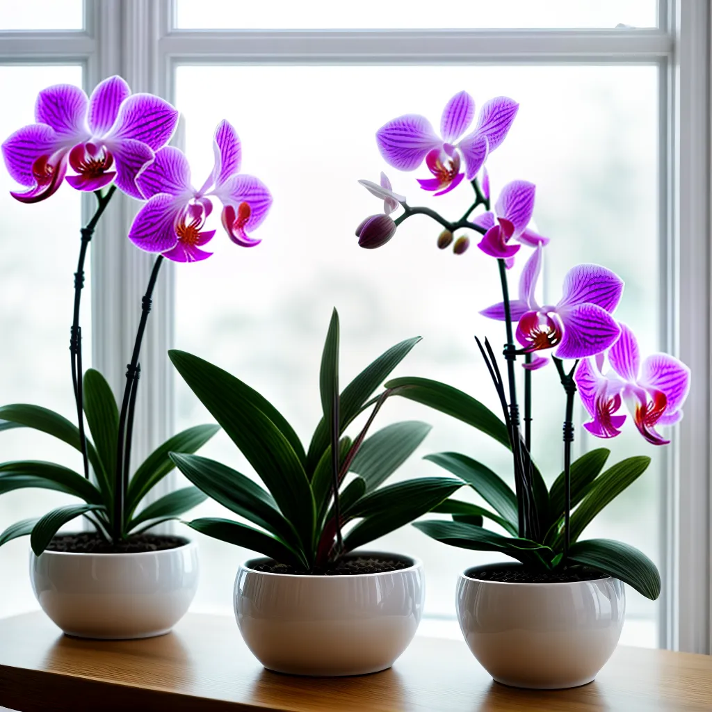 orquidea roxa ceramica sol verde