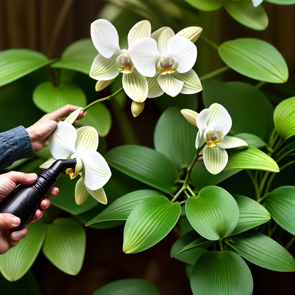 pulverizador inseticida orquidea saudavel