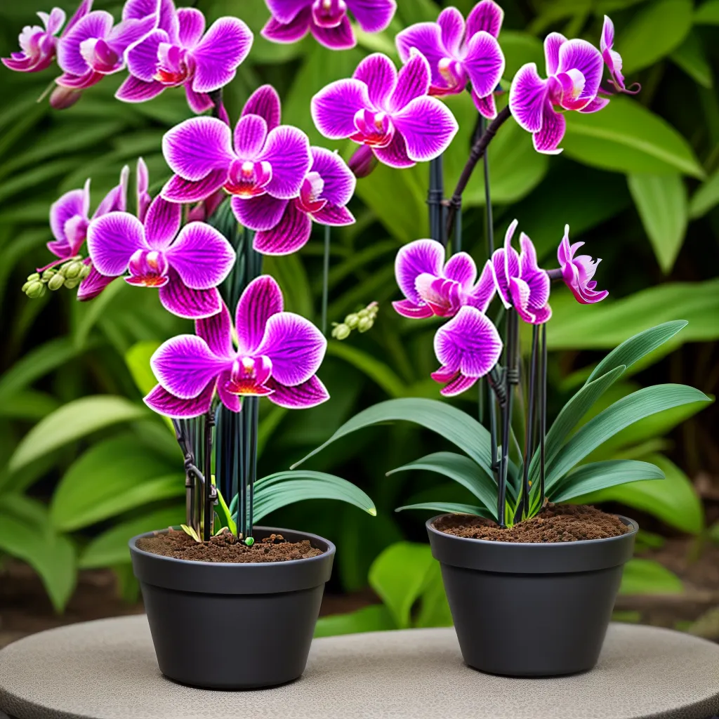 orquidea roxa saudavel alimentacao