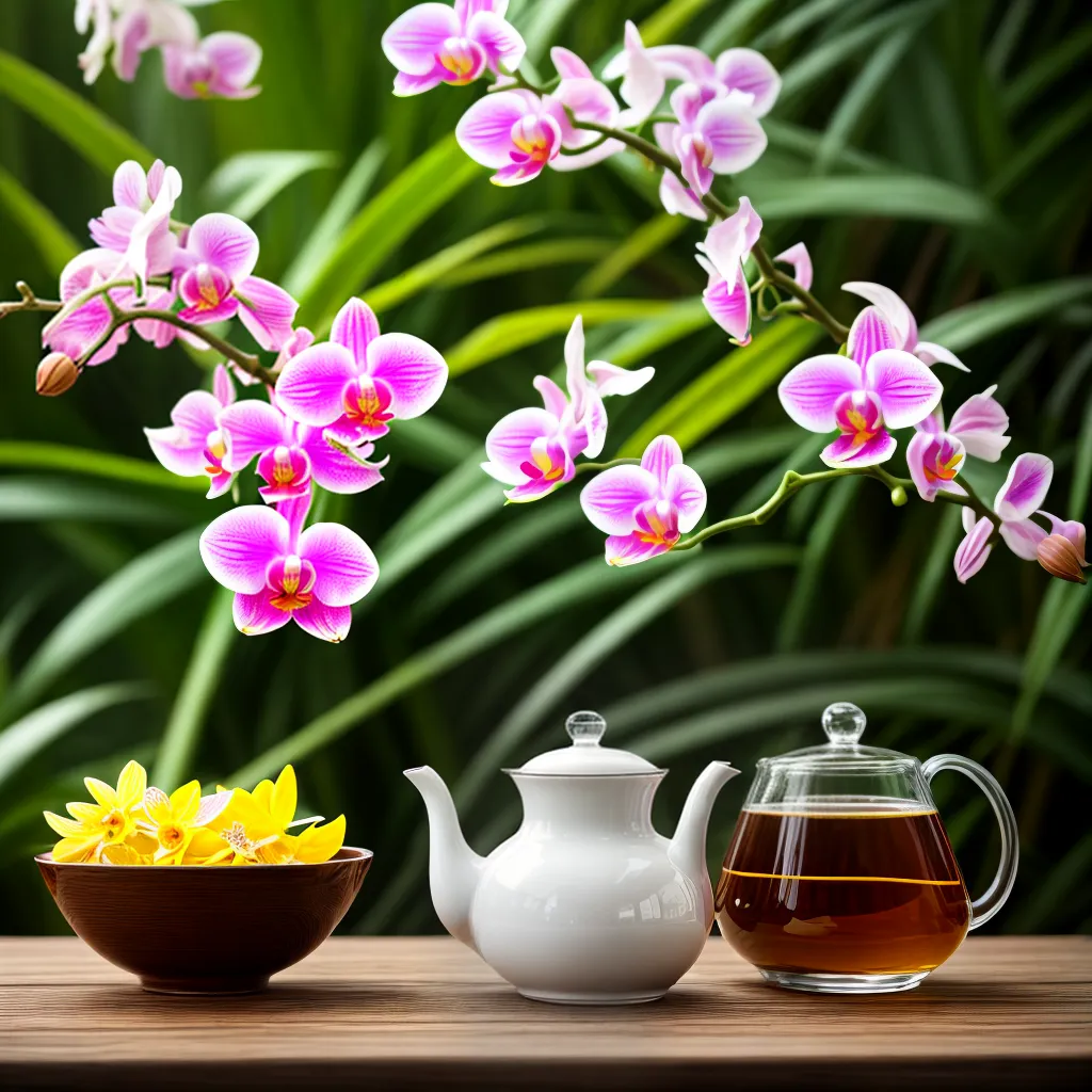 cha orquideas mel limao