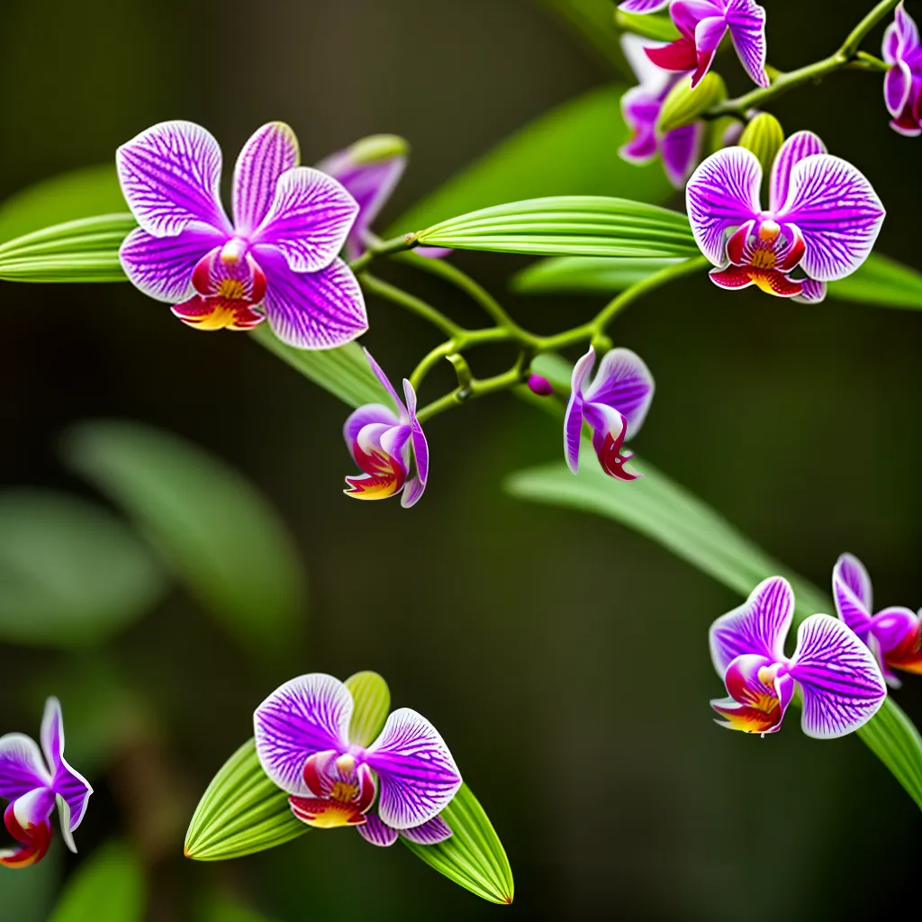 orquidea natural montanha folhagem