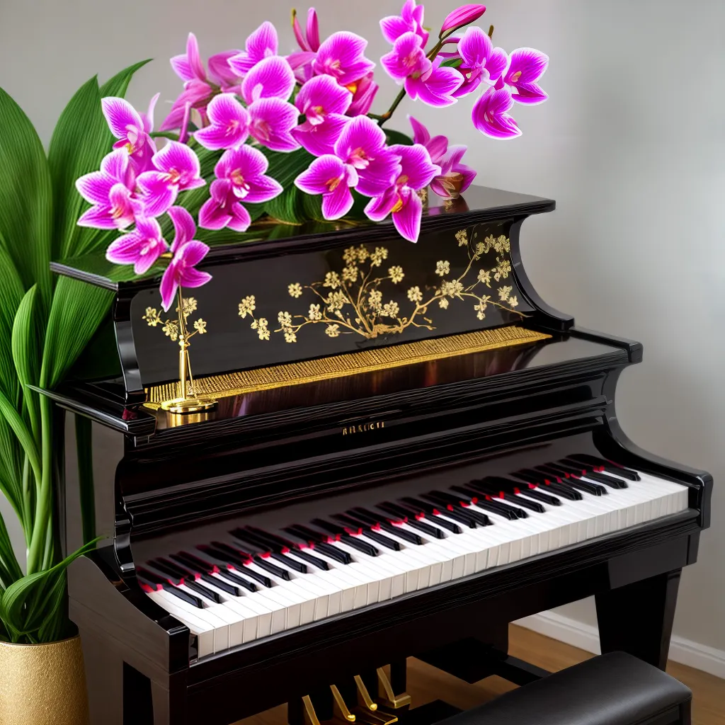 piano orquideas harmonia arte