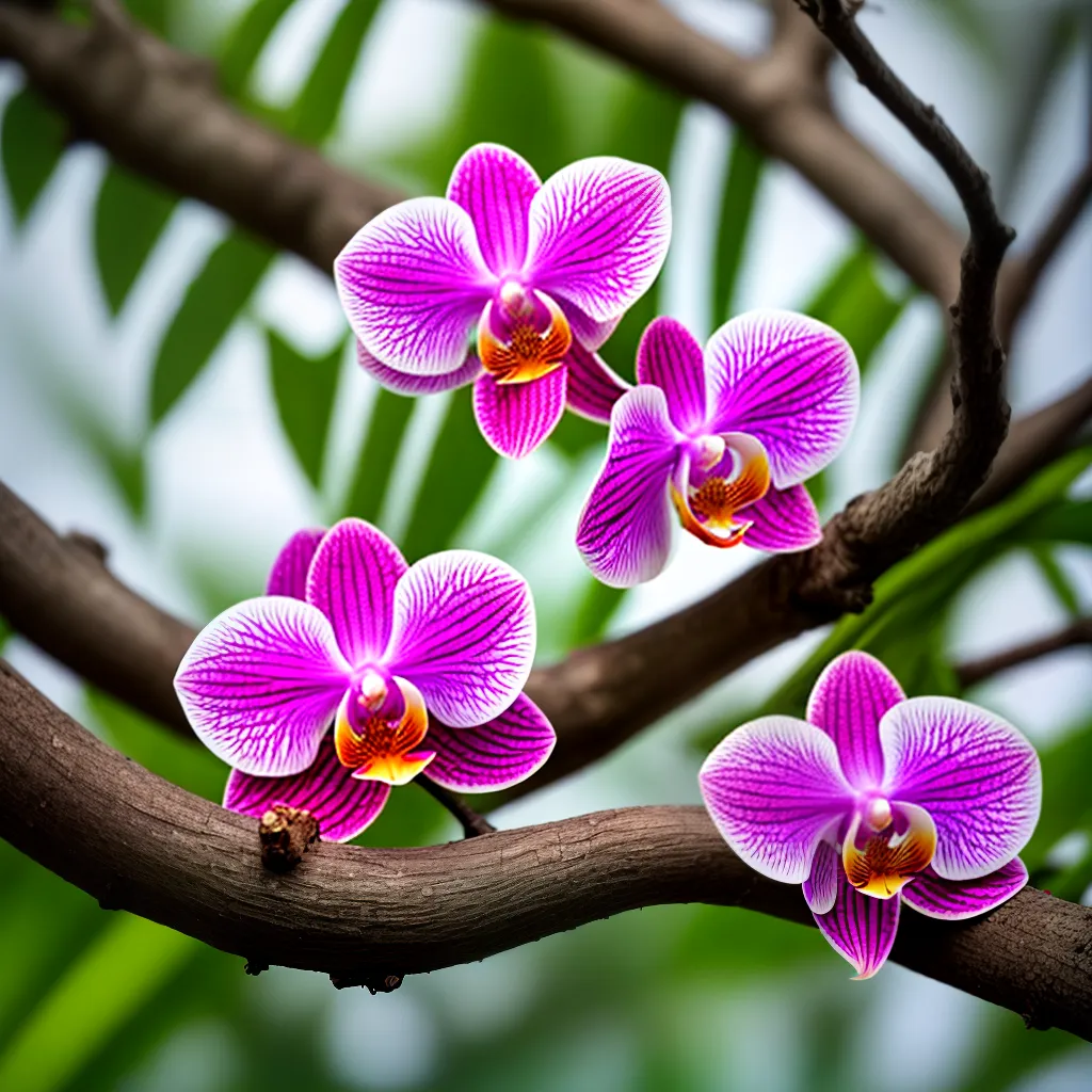 orquidea cores vibrantes raizes bark