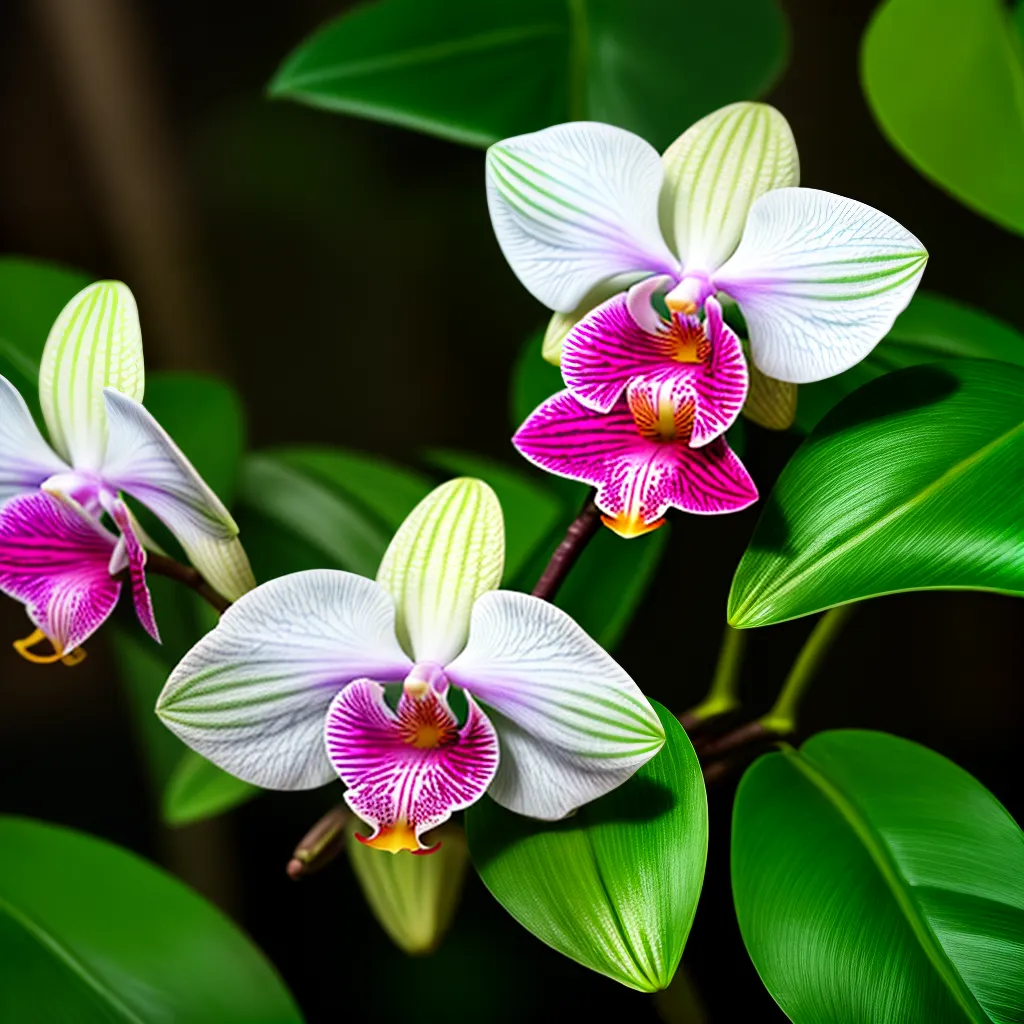orquidea vibrante floresta tropical