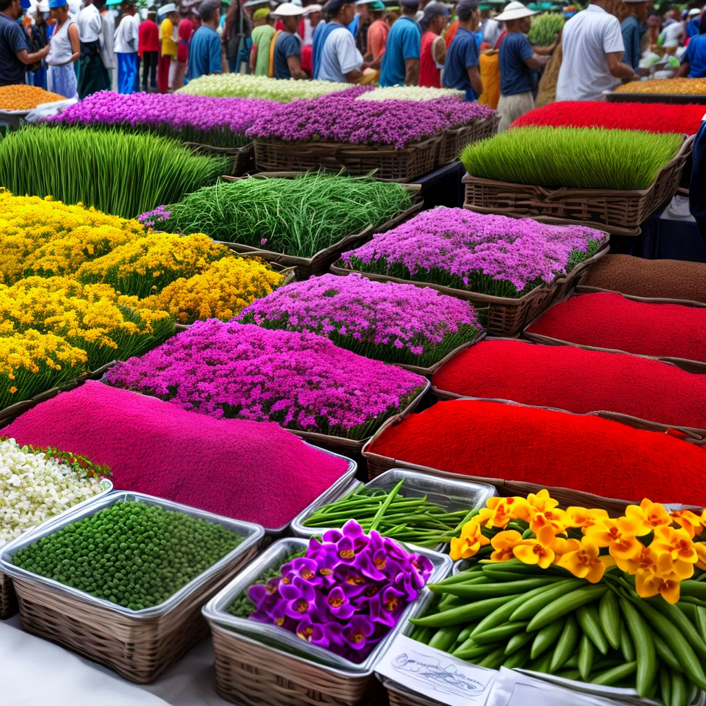 feira orquideas coloridas comercio justo