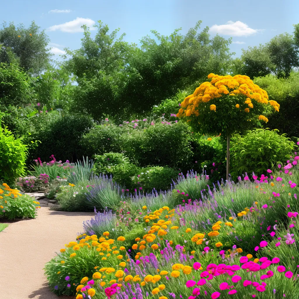 jardim ervas aromaticas marigold citronella