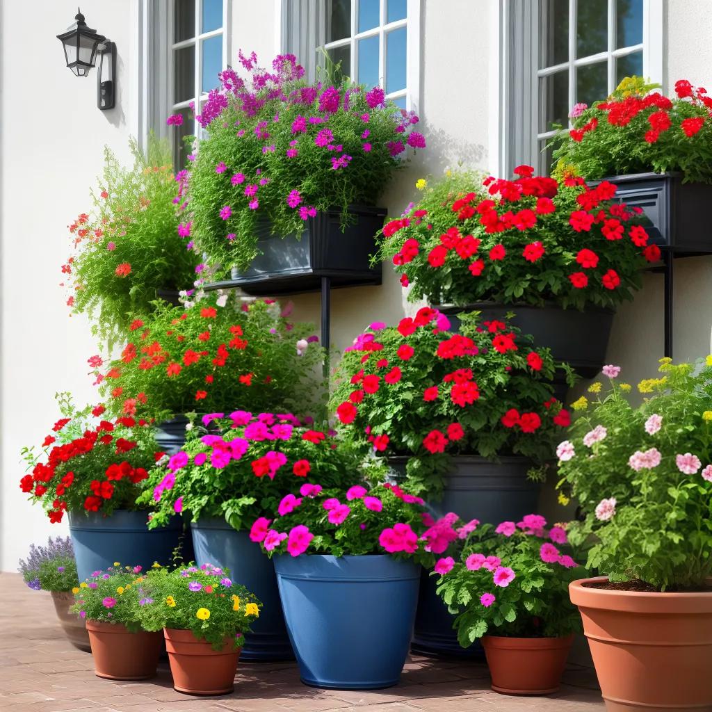 variedade plantas coloridas balcone