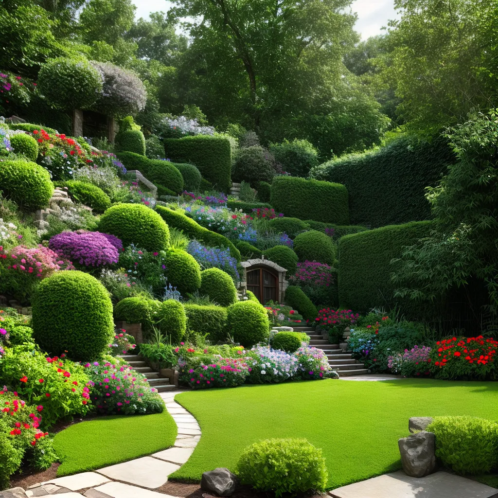 jardim escalada plantas verde