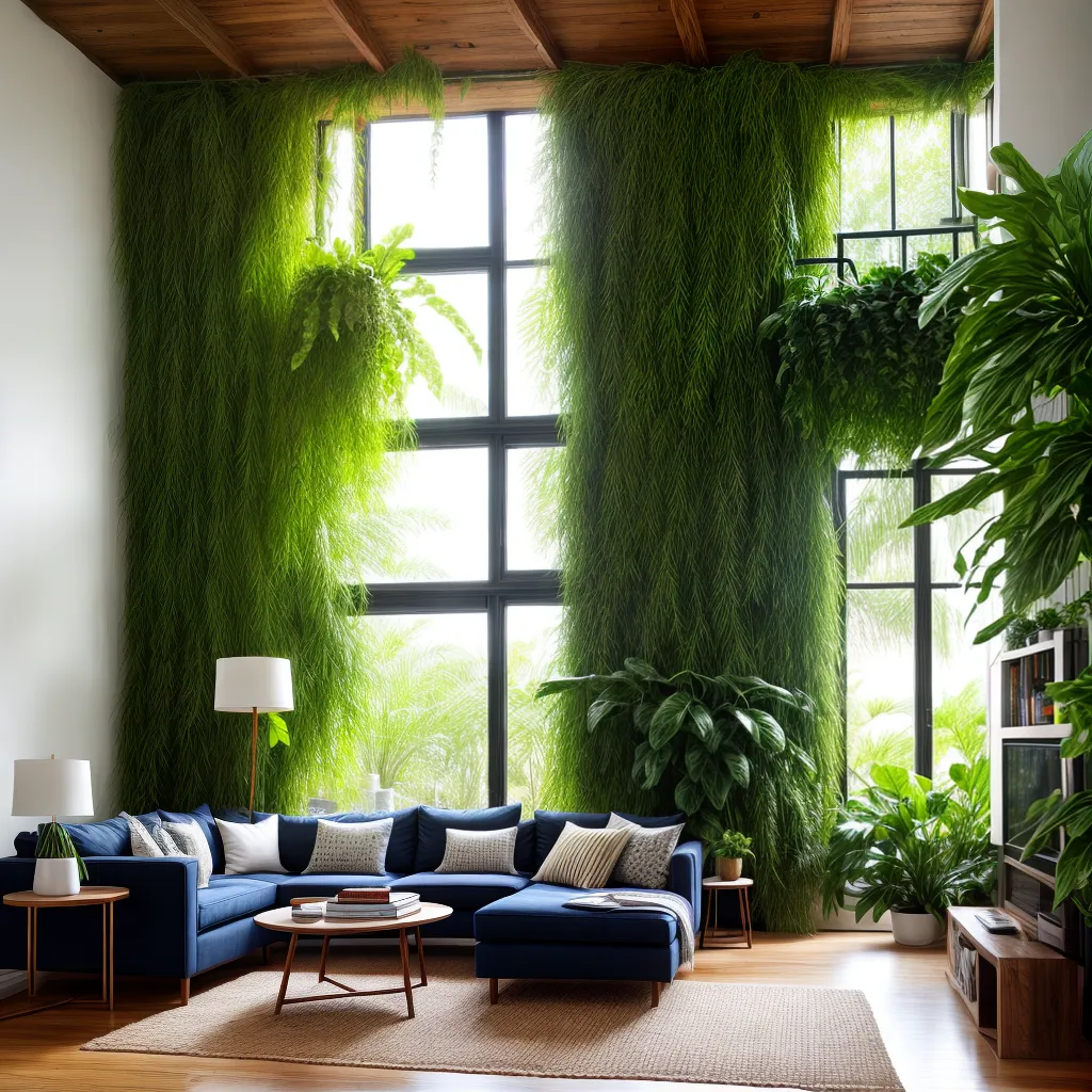 sala plantas verdes janela acolhedora