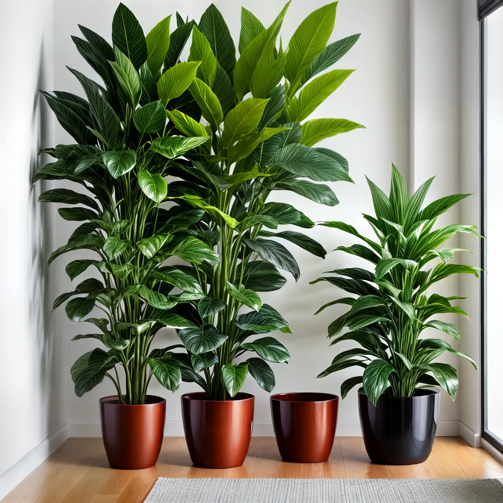 arranjo plantas verdes interior elegante