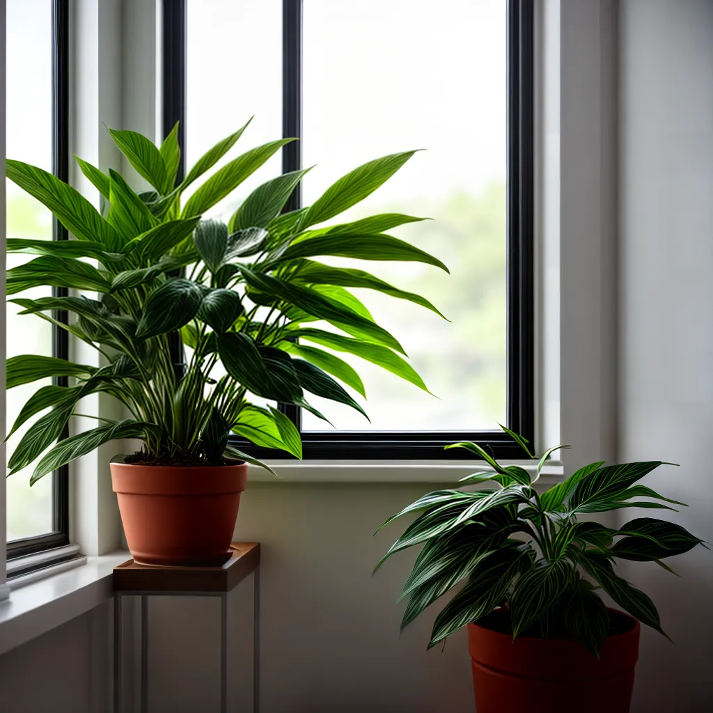 planta verde janela crescimento sol 1