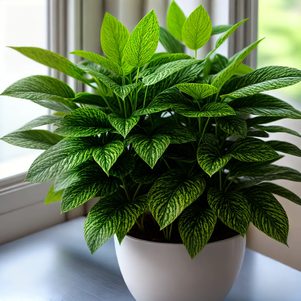 planta verde folhagem saudavel janela