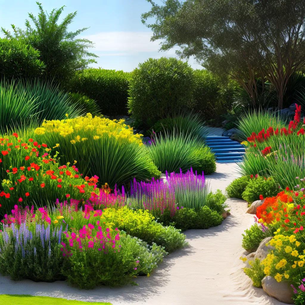jardim costeiro plantas sal mar