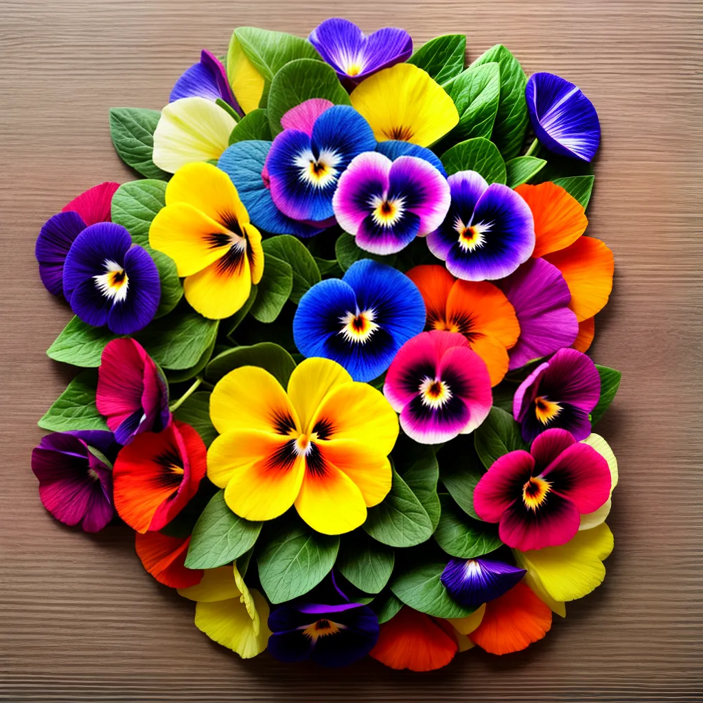 flores comestiveis tabua madeira 3