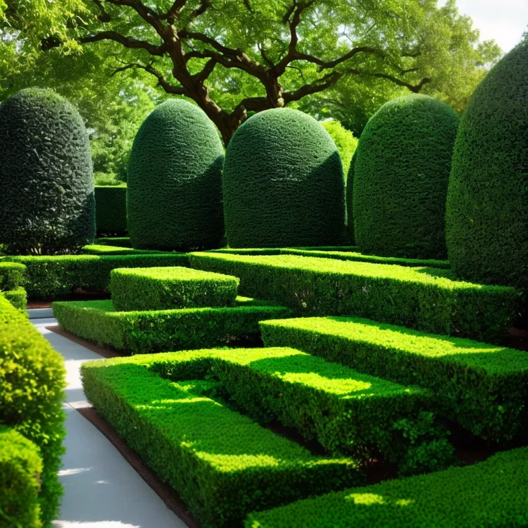 A arte da topiaria: como moldar plantas em formas decorativas