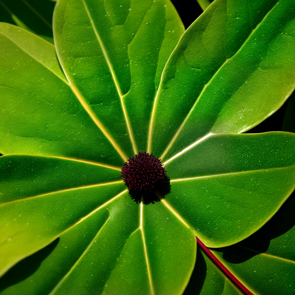 folha verde saudavel vibrante