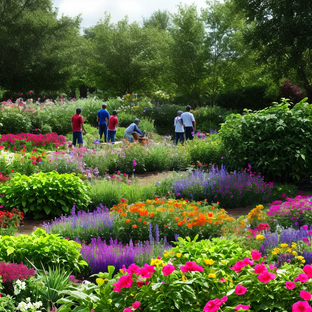 jardim comunitario flores harmonia aprendizado
