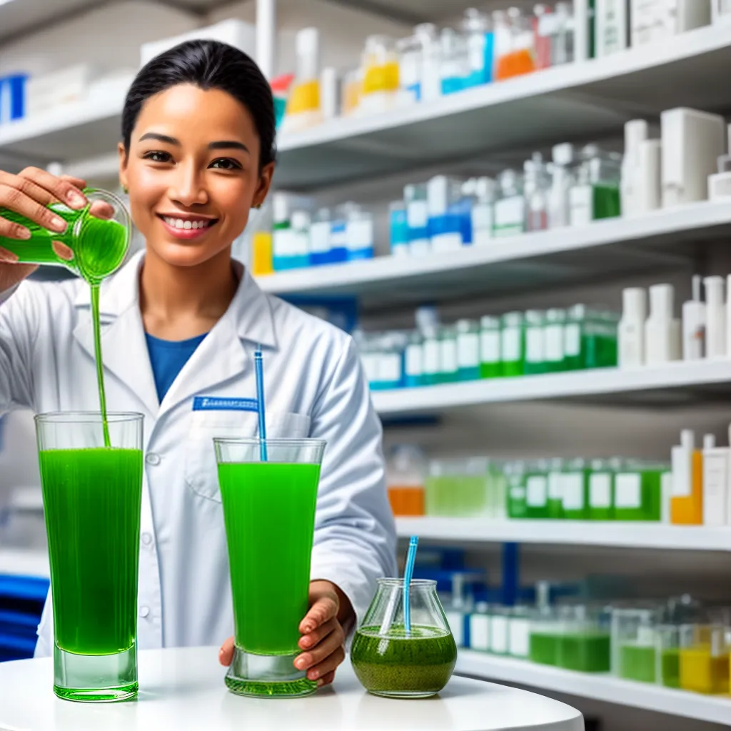 cientista laboratorio tubo verde plantas