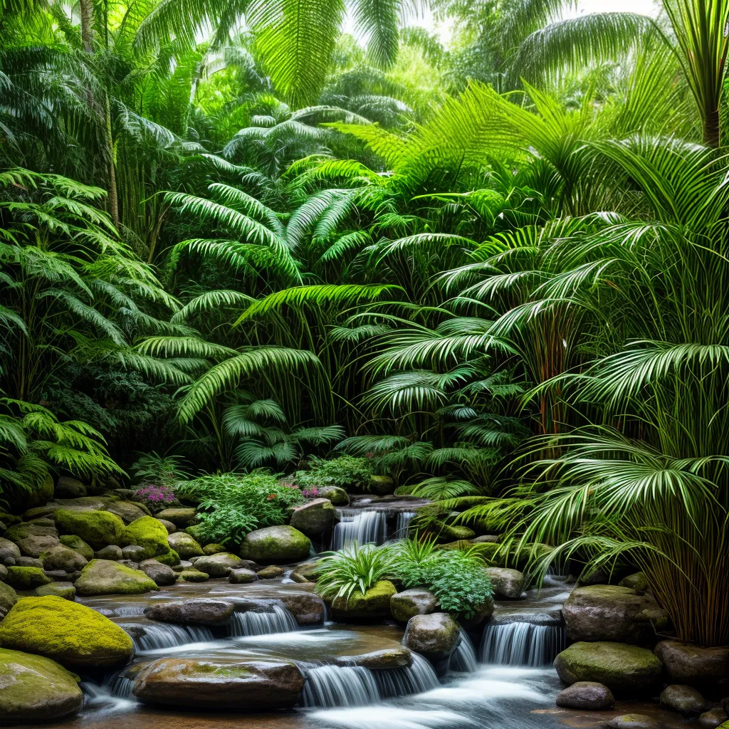 jardim chuva plantas umidade
