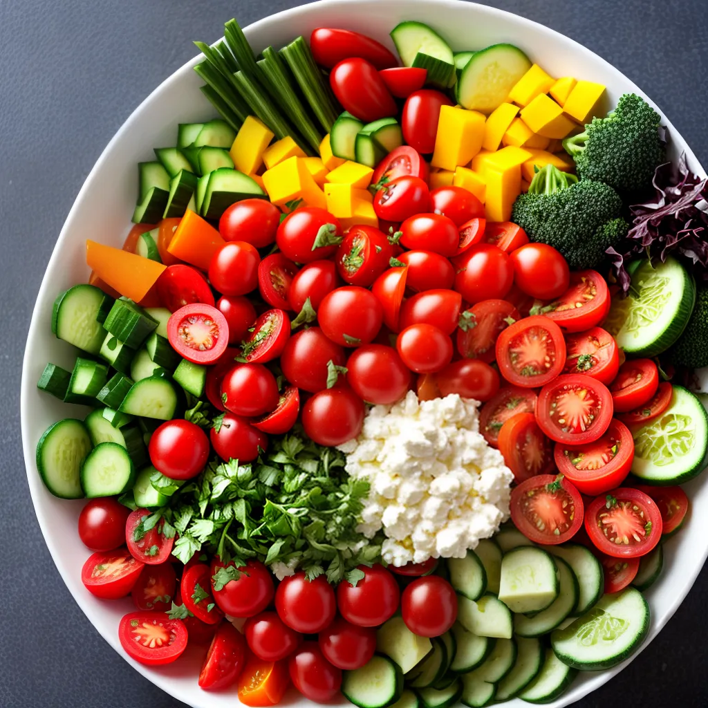 salada colorida vegetais nutricao