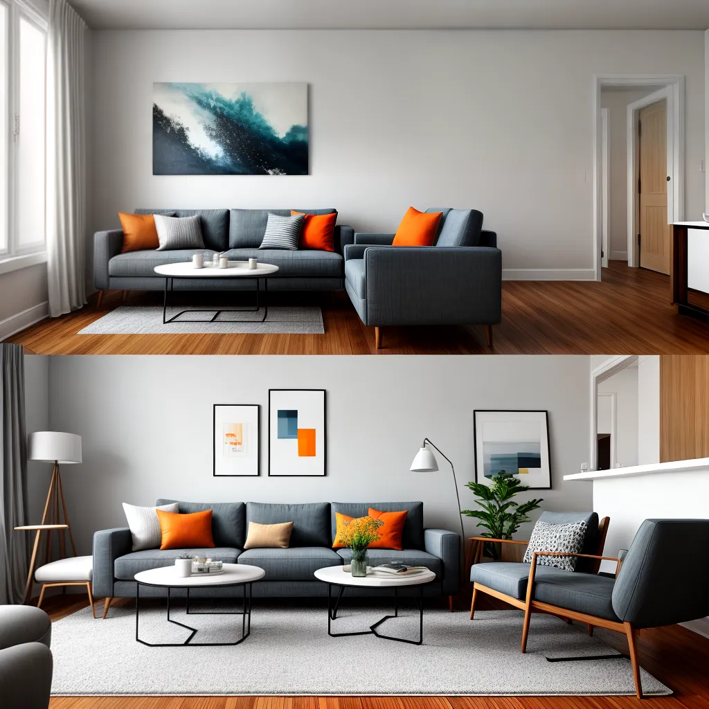 sala estar renovada mix moderno vintage