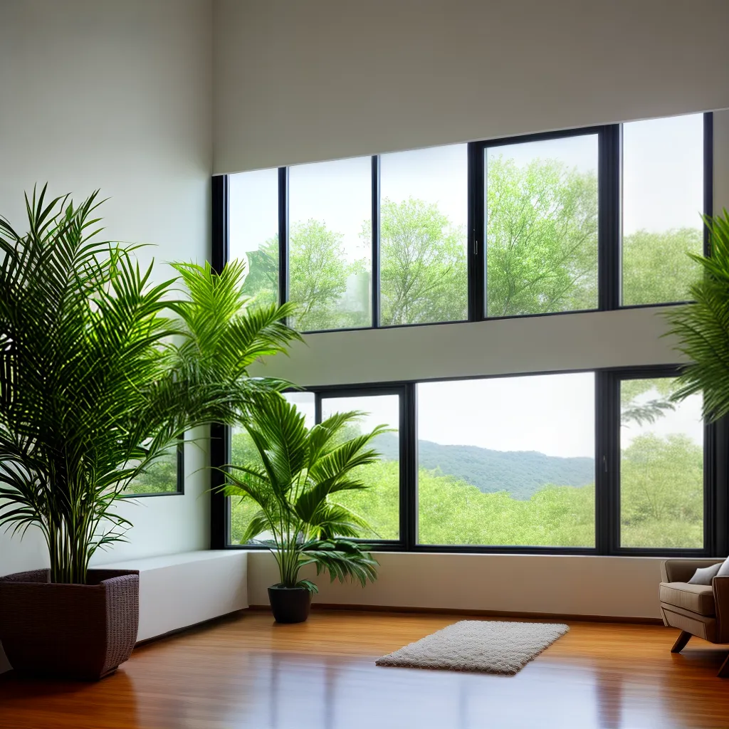 sala janelas abertas breeze plantas