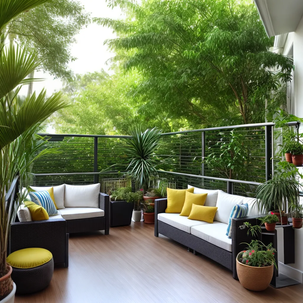 varanda renovada plantas acochoada