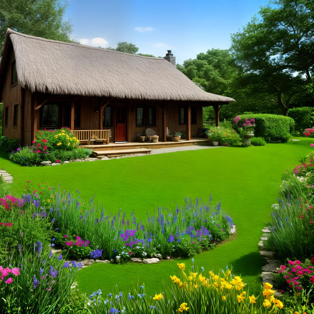casa campo paisagem jardim
