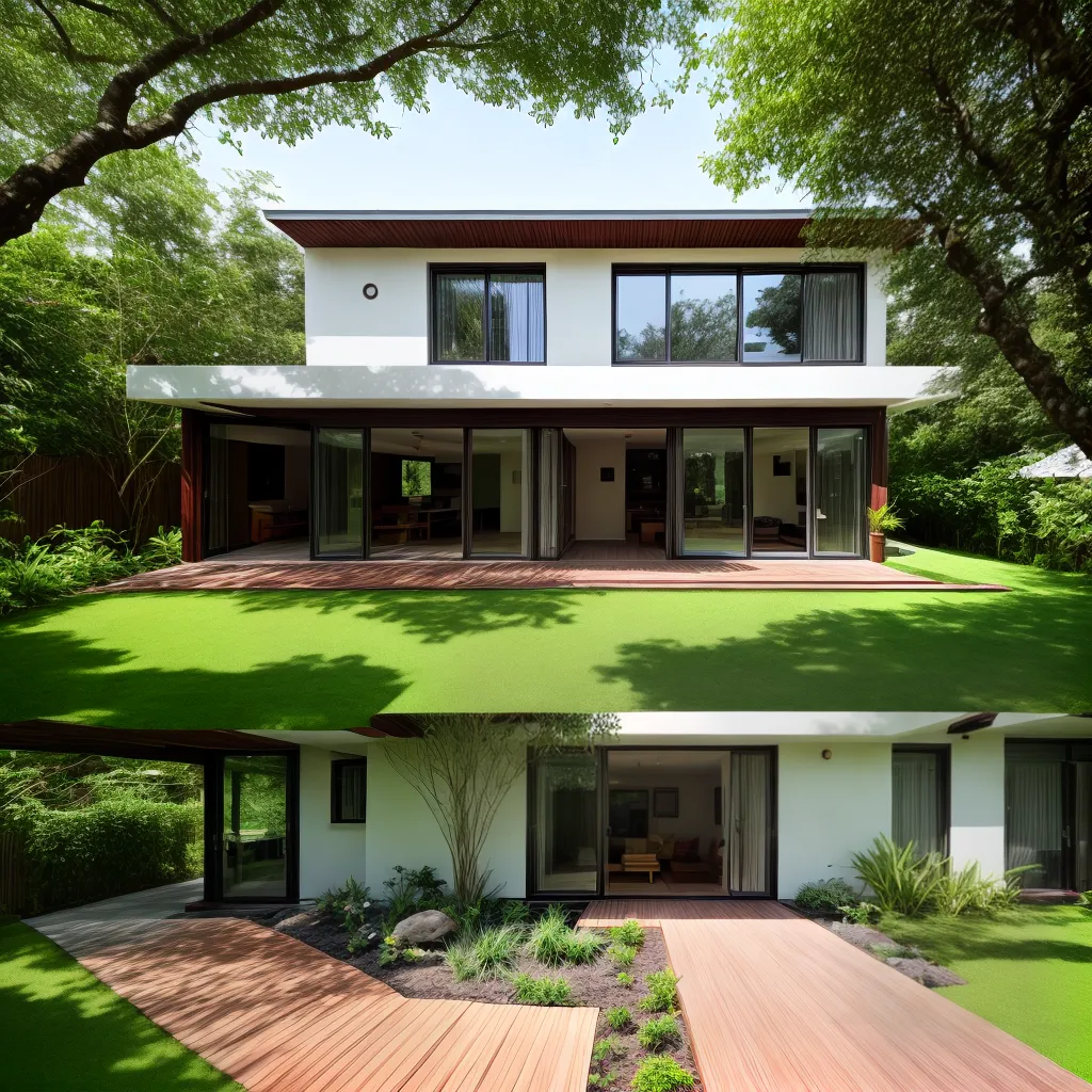casa renovada paineis solares jardim sustentavel 1